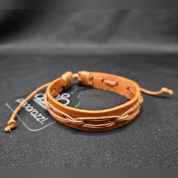 'Macho Mystery' Brown Urban Bracelet - Paparazzi Accessories - Picture 1 of 3